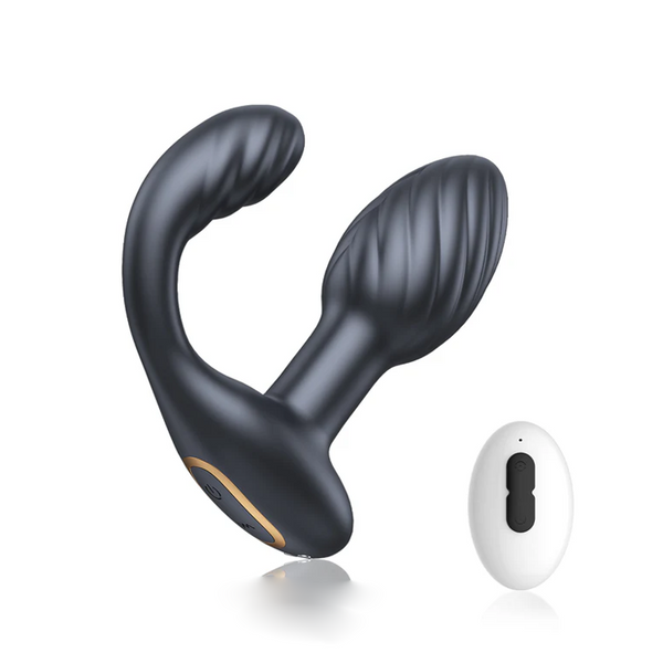 Vibrating Butt Plug with Rotation