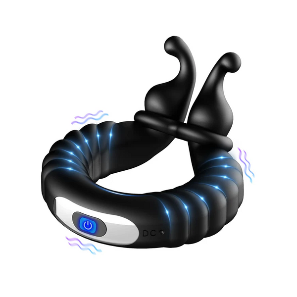 Vibrating Cock Ring with Rabbit Design